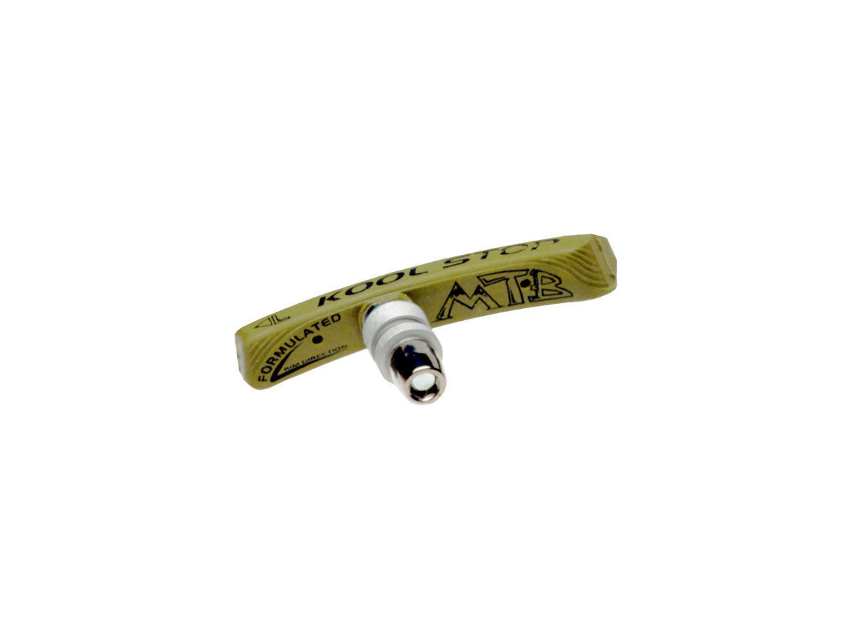 Kool Stop MTB Contoured Threaded Green (Ceramic Rims) click to zoom image