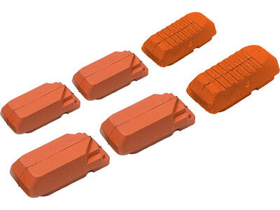 Kool Stop Tectronic V Type Replacement Inserts Salmon (Wet & Muddy)