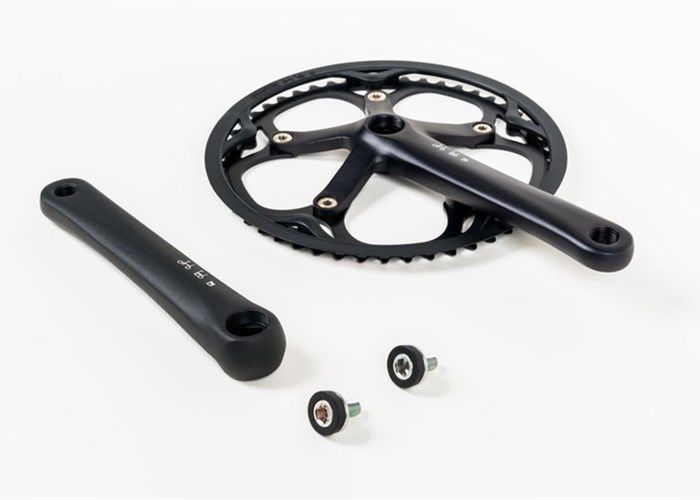 BROMPTON Black Edition 'Spider' crankset, LH & RH complete click to zoom image