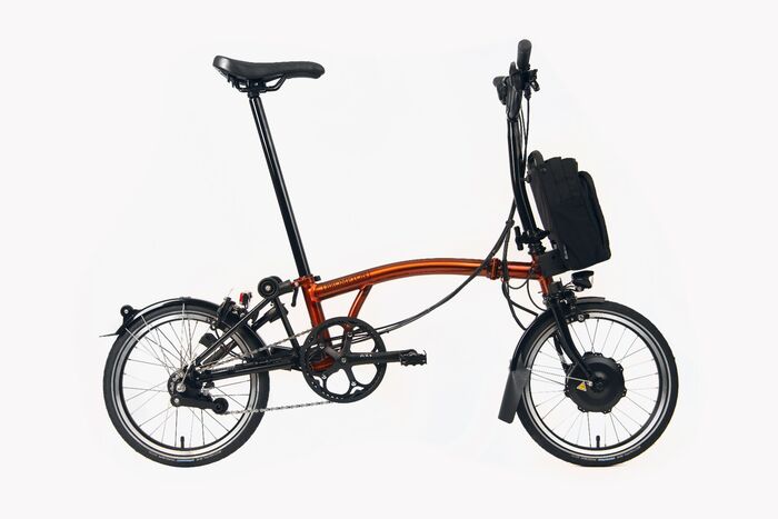 BROMPTON Electric C Line Explore Mid Bar - Flame Lacquer click to zoom image