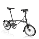 BROMPTON P-Line - 4 Speed - Low Handlebar  Midnight Black  click to zoom image