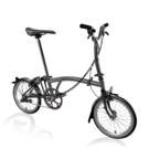 BROMPTON P-Line - 4 Speed - Mid Handlebar  Midnight Black  click to zoom image