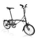 BROMPTON P-Line - 4 Speed - High Handlebar  Midnight Black  click to zoom image