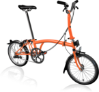 BROMPTON C Line Urban - Mid Fire Coral  click to zoom image