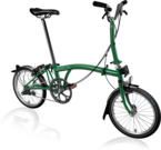 BROMPTON C Line Urban - Mid Racing Green  click to zoom image