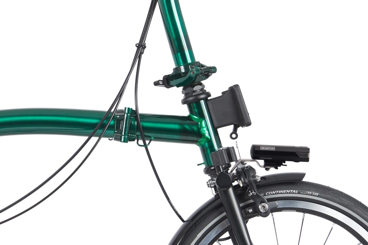 BROMPTON P Line Emerald Green Lacquer Mid Rise 2023 :: £2380.00 :: Folding  Bikes :: Brompton P-Line :: Compton Cycles, London Brompton folding bikes  specialist
