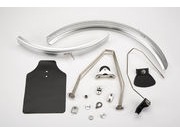 BROMPTON Mudguard set, for L version, includes steel stays 