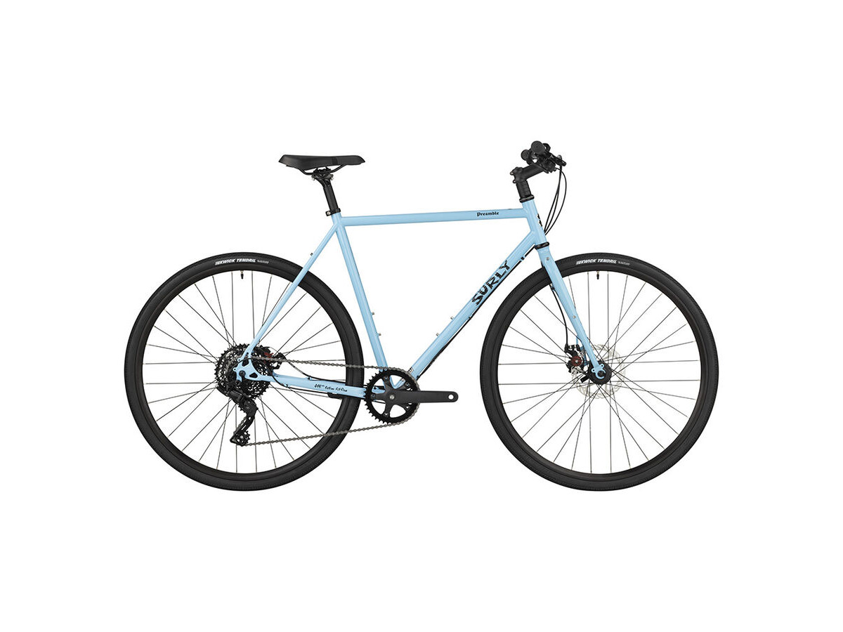 SURLY Preamble Flat Bar 1x8sp 650b Road/Commuter bike, Flat Bar, Disc Brake Skyrim Blue click to zoom image