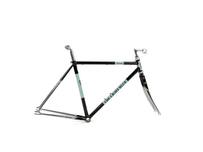 THE LIGHT BLUE Trinity Track Frameset Dark Blue click to zoom image