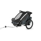 THULE Chariot Cross 2 Double child carrier with cycling and strolling kit click to zoom image