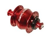 SP PV8 100mm rim brake dyno hub 32H Red  click to zoom image