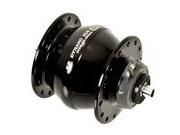 SP SV8 Small Wheel Rim Brake Dyno Hub 28H Black 7.4mm (Brompton) click to zoom image