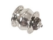 SP SV8 Small Wheel Rim Brake Dyno Hub 28H Silver 7.4mm (Brompton) click to zoom image