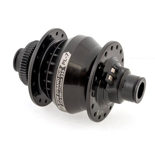 SP PL-7 Power Dynamo Hub Front - 6V-3W - 12x100mm Maxle type. Centrelock Disc. For 26"/700c wheels click to zoom image