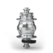 SP SL-9 Ultraslim Dynamo Disc Hub Front - 6V-1.5W LED Power - 9mm QR. Centre-Lock disc type. 100mm OLD 32H