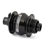 SP PL-6 Power Dynamo Hub Front - 6V-3W - 15x100mm Thru-Axle type. Centrelock Disc. For 26"/700c wheels Black