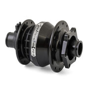 SP PD-6 Power Dynamo Hub Front - 6V-3W - 15x100mm Thru-Axle type. 6-Bolt Disc Mount. For 26"/700c wheels Black