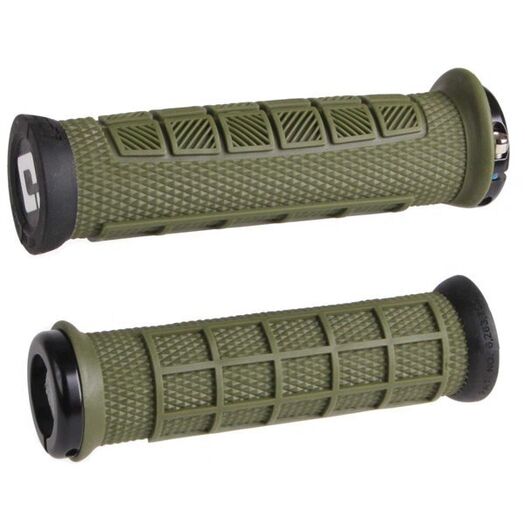 ODI Elite Pro MTB Lock On Grips 130mm - Army Green click to zoom image