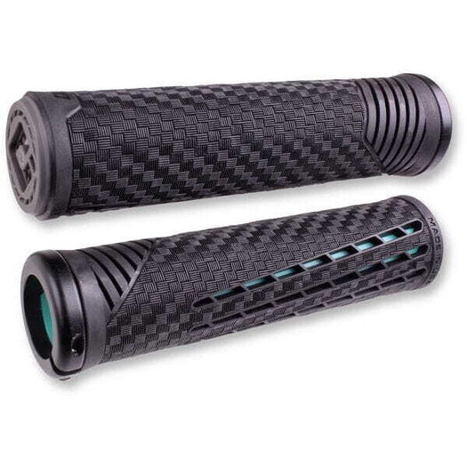 ODI CF BMX / MTB Lock On Grips 135mm - Black / Mint click to zoom image