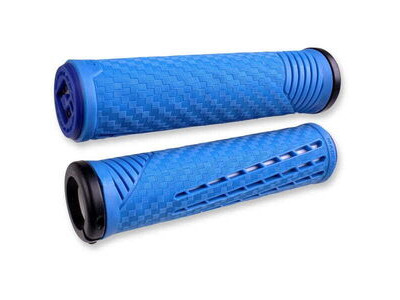 ODI CF BMX / MTB Lock On Grips 135mm - Blue / White 