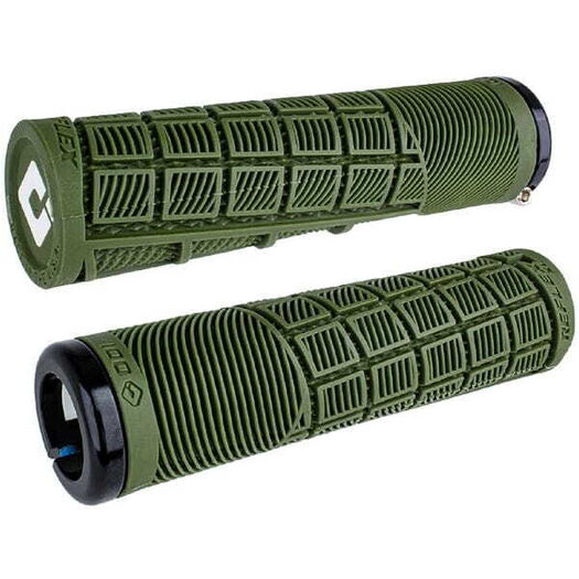 ODI Reflex XL MTB Lock On Grips 135mm - Army Green click to zoom image