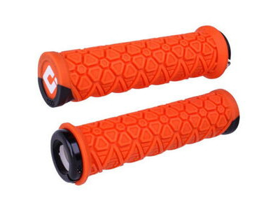 ODI Vanquish MTB Lock On Grips 135mm - Orange - featuring D30 