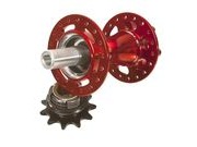 Halo DJD Supa Drive Rear Hub 32H Red  click to zoom image