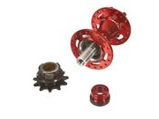 Halo DJD Supa Drive Rear Hub 36H Red  click to zoom image