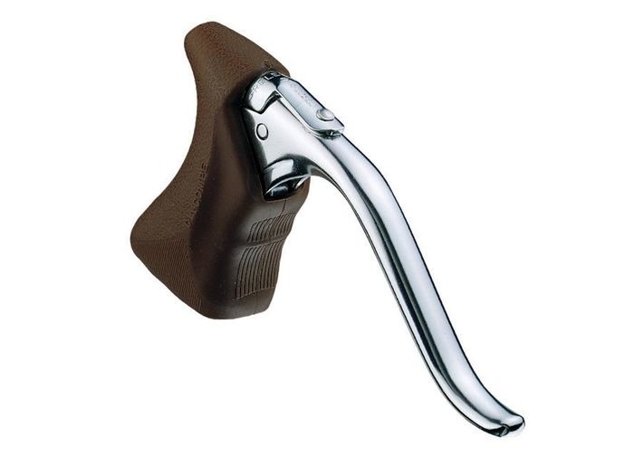 Dia-Compe 204 QR Hooded Drop levers Brown/Silver 23.8mm click to zoom image