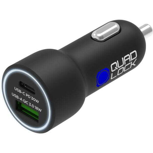 QUADLOCK Dual USB 48W Dual Car Charger click to zoom image