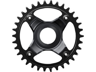 SHIMANO STEPS SM-CRE80-12-B chainring, 38T for chainline 53 mm, without chainguard, black 
