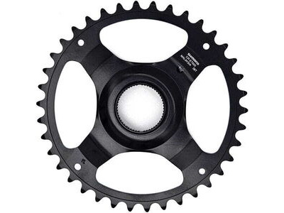 SHIMANO STEPS CR-ET600 chainring, 38T without chain guard, for chain line 50 mm, black 