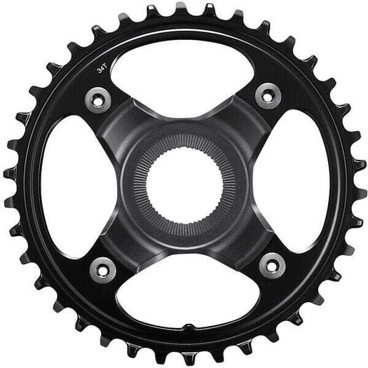SHIMANO STEPS SM-CRE80-B chainring, 34T without chain guard, for chain line 55 mm, black click to zoom image