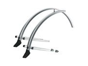 SKS Commuter Mudguard Set With Spoiler 28" x 35mm Silver  click to zoom image