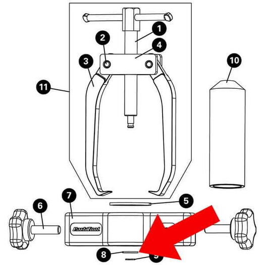PARK 132S - No 8 Washer From CBP-3 click to zoom image
