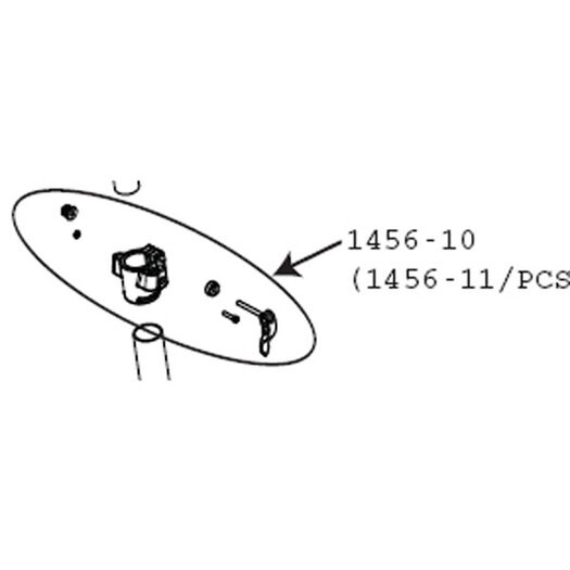 PARK 1456-10 - PCS-10 Extension collar assembly inc Q/R & bolts click to zoom image