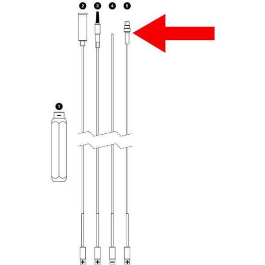 PARK 348 - IR-1.2 Replacement Cable with Di2 Adapter click to zoom image
