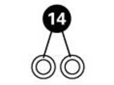 PARK 2619-2 O-ring for 2618A DOT fluid adapter 