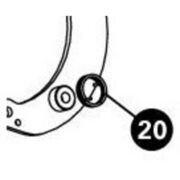 PARK 222SL - Right hand caliper spring for TS-4.2