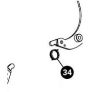 PARK 222SL - Left hand caliper spring for TS-4.2