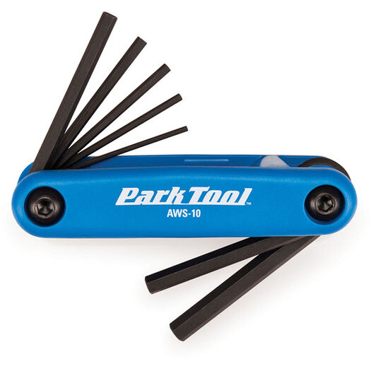 PARK AWS-10 Fold-Up Hex Wrench Set 1.5 to 6mm click to zoom image