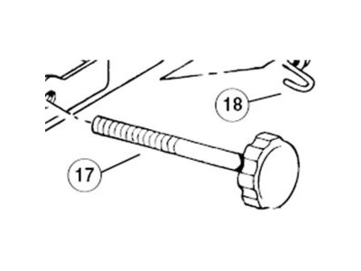 PARK 217S TS2/6 Stand knob and shaft 