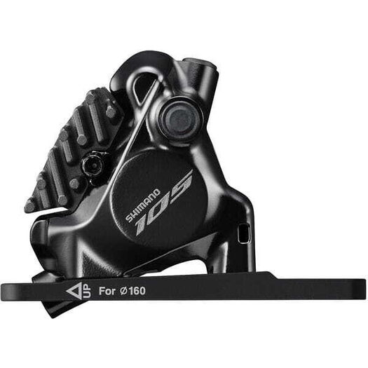 SHIMANO BR-R7170 105 flat mount calliper, without rotor, for 140/160 mm, front, black click to zoom image