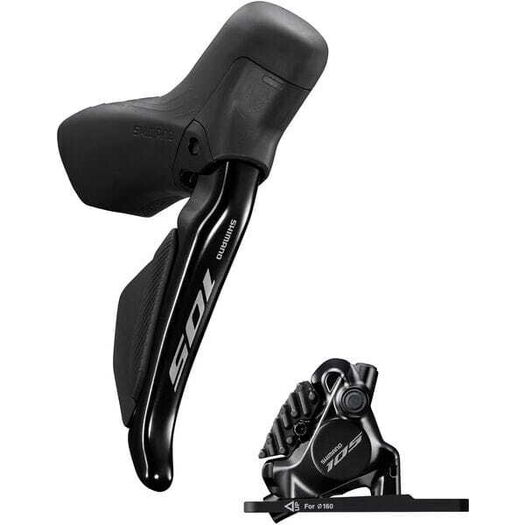 SHIMANO ST-R7170 105 Di2 hydraulic disc STI set, flat mount calliper click to zoom image