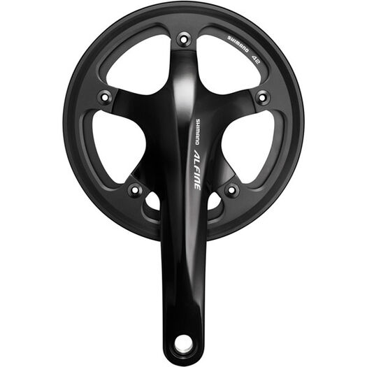 SHIMANO FC-S501 Alfine 2-piece chainset with single chain guard 170mm - black click to zoom image