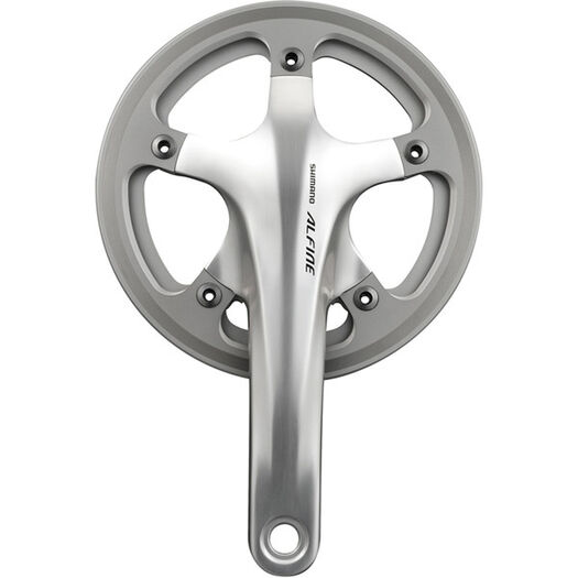 SHIMANO FC-S501 Alfine 2-piece chainset with single chain guard 170mm - silver click to zoom image