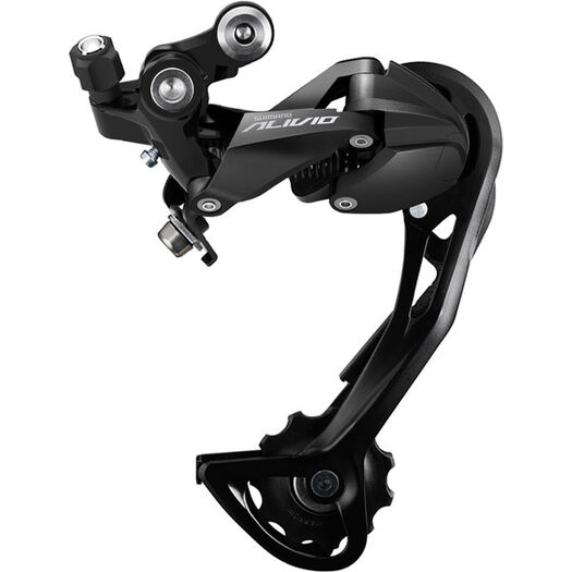 SHIMANO Alivio M3100 rear derailleur, 9-speed, Shadow design, SGS long cage click to zoom image