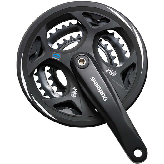 SHIMANO FC-M311 Altus square taper chainset, 42/32/22T, without chainguard click to zoom image