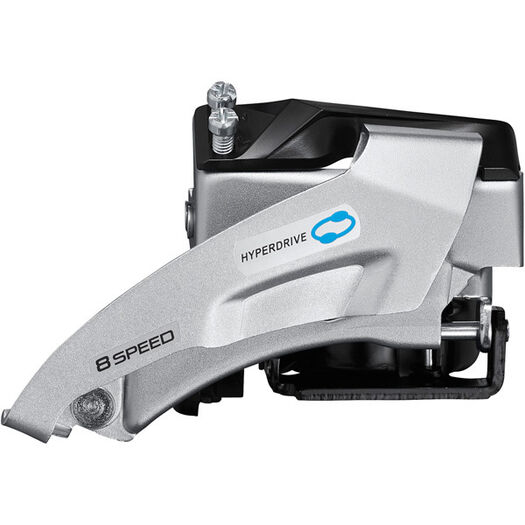 SHIMANO FD-M315 Altus front mech, 7/8-speed double, top swing, dual pull, multi fit click to zoom image