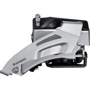 SHIMANO FD-M2020 Altus front mech, 9-speed double, top swing, dual pull, multi fit